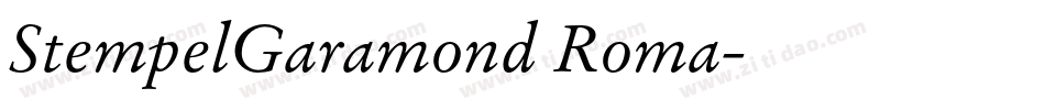 StempelGaramond Roma字体转换